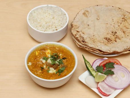 Shahi Paneer Rice 4 Tawa Roti Salad Pickle/Chutney