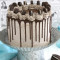 Eggless Cookie N Cream Cake