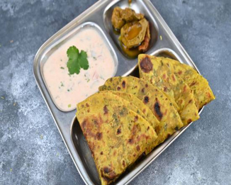 Methi Thepla Raita