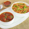 Veg Chow Mein With Manchurian Gravy