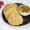 4 Pcs Poori Bhaji Raita Pickle