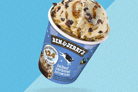 Ben Jerry's Moo Phoria Salted Caramel Brownie Light Ice Cream