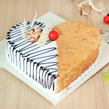 Butterscotch Heart Cake