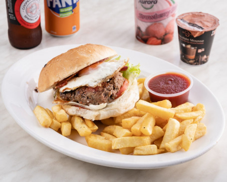 Angus Beef Burger With Chips