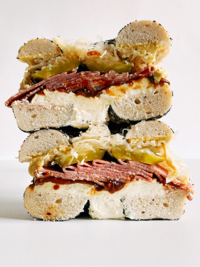 Pastrami, Plain Cc, Pickles, Onion Relish, Sauerkraut, Dijon