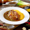 蛋包烤雞腿排咖哩飯 Omelette Grilled Chicken Curry With Rice And Salad(Set)