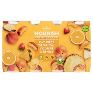 Morrisons Nourish 0 Fat Tropical Yogurt Drink