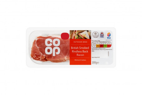 Co Op Smoked Rindless Back Bacon F