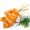 Tandoori Chicken Skewer with Minted Yoghurt Pieces)