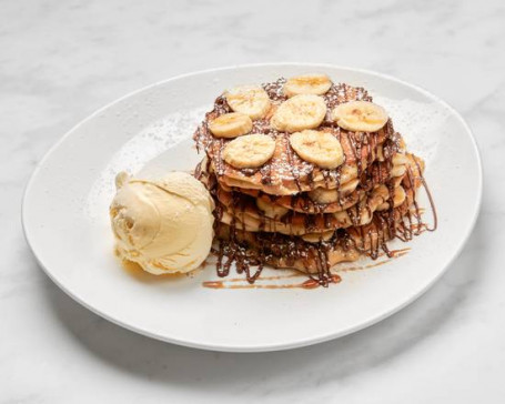 Banoffee And Nutella Pancake