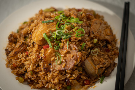 Sichuan Sliced Pork Belly Fried Rice