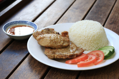 Lemongrass Pork Chop On Rice