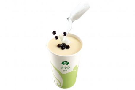 Green Fresh Milk Tea With Qq (Hot)