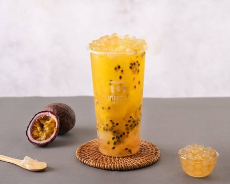 Bǎi Xiāng Shuāng Q Guǒ Frischer Passionsfruchttee Mit Tapioka Und Gelee