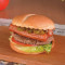 Là Wèi Dé Cháng Hòu Niú Měi Shì Hàn Bđo American Burger Mit Spicy Sausage Und Thick Sliced Beef