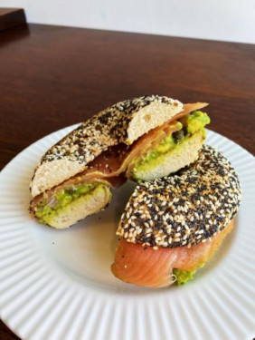 Smoked Salmon And Avocado Bagel