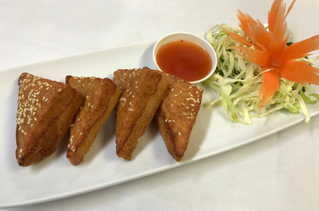 Chicken Prawn On Toast (Kanom Pang Na Gai)