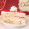 Pastel rebanada fresas con crema