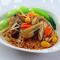 Sān Xiān Sù Chǎo Miàn Stir-Fried Noodle With Assorted Vegetarian