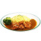 Omurice und Karaage-Huhn mit Curry