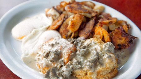 Biscuits And Sausage Gravy Combo