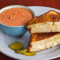 Grilled Cheese And Tomato Goat Cheese Soup