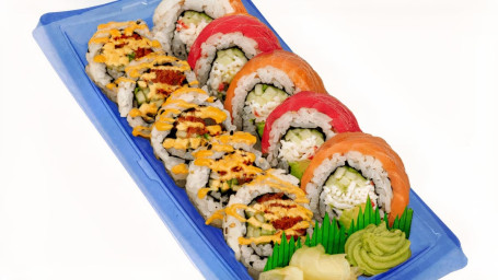 Duo Combo Rainbow Spicy Thunfisch Roll