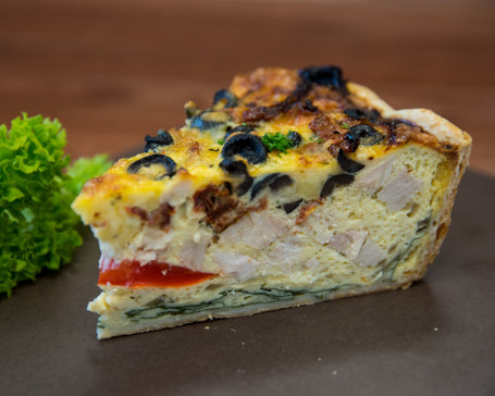 Mediterranean Chicken Quiche