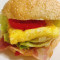 ōu mǔ péi gēn bǎo Omelette and Bacon Burger