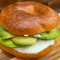 Toasted Bagel With Cream Cheese Avocado