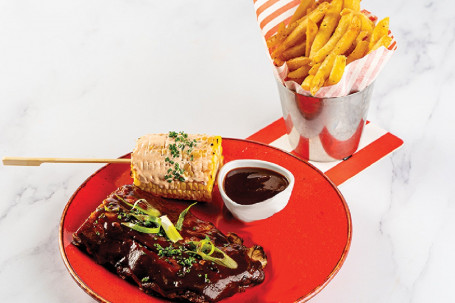 Classic Full Rack Ribs With Fries