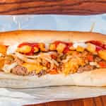 Geladenes Philly Cheesesteak