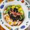 xīn xiān gǎn lǎn yóu zì zhì mò yú miàn Handmade Squid Ink Pasta with Olive Oil