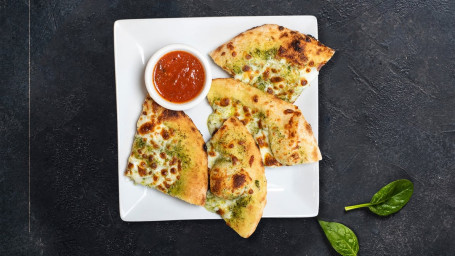 Pesto Mozzarella Focaccia With Marinara Dipping Sauce