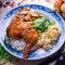 Zhà Jī Tuǐ Biàn Dāng Deep-Fried Chicken Drumstick Bento