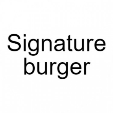 Signature Burger: Half
