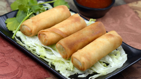 Egg Roll (Vegetable) (4) Zhà Zhāi Chūn Juǎn