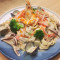 běi hǎi dào nóng yù nǎi xiāng hǎi xiān yì dà lì miàn Hokkaido Seafood Pasta with Cream Sauce