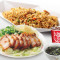 Gǔ Zǎo Wèi Shāo Ròu Chǎo Fàn Tào Cān Stir-Fried Rice With Traditional Roasted Pork Combo