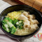 jī zhī hún tún miàn Wonton Soup Noodles with Chicken Stock