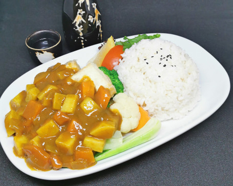 Vegetable And Tofu Curry Rice