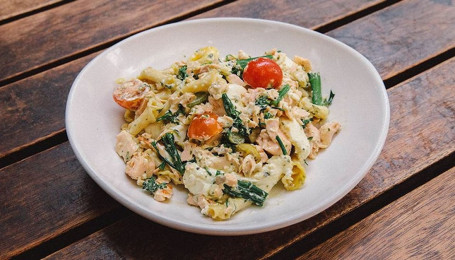 Salmon Burrata Pasta Bowl