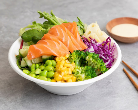 Salmon Sashimi Poke Bowl