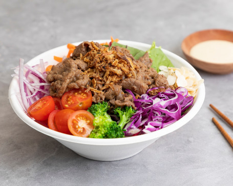 Black Pepper Beef Poke Bowl