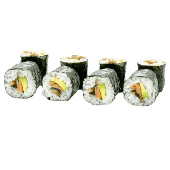 Maki-Lachs-Avocado-Stück)