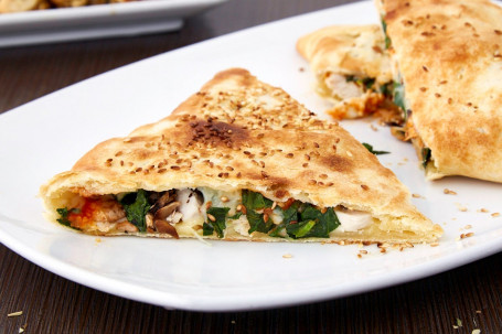 Chicken Pide With Spinach