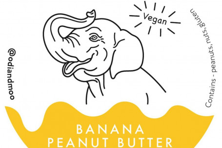 Banana Peanut Butter Crumble Ice Cream (Vegan)