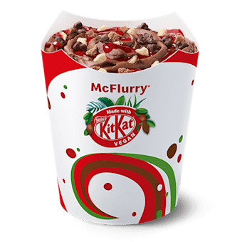 Mcflurry Kitkat Schokoladen-Erdbeersauce