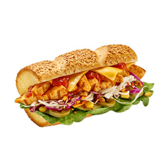 Budget-Menü Sandwich Chicken Fajita