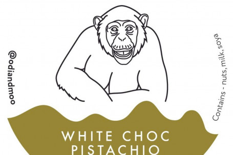 White Chocolate Pistachio Brittle Ice cream